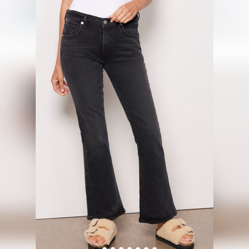 Citizens Of Humanity Black Emannuelle Mid-Rise boot cut size 25